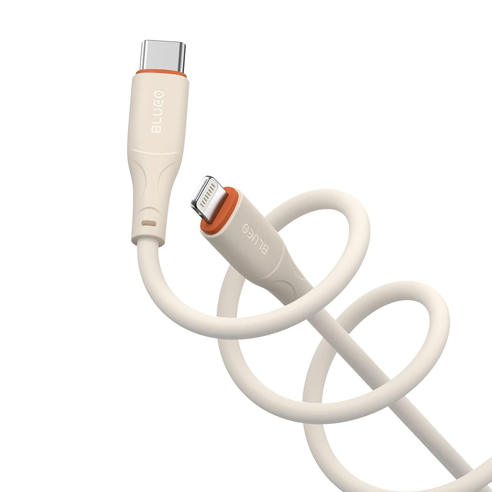 Câble de Données et de Charge USB-C - Lightning Blueo Ape Legend, 20W, 1.5m, Orange