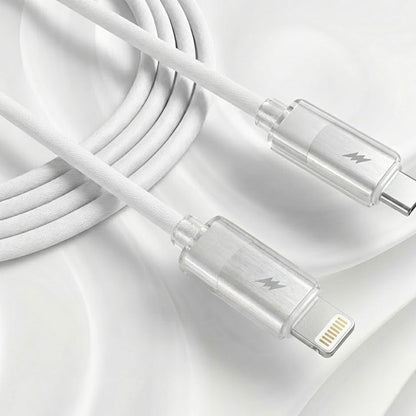 Câble de Données et de Charge USB-C - Lightning Lito LD07, 27W, 1m, Blanc