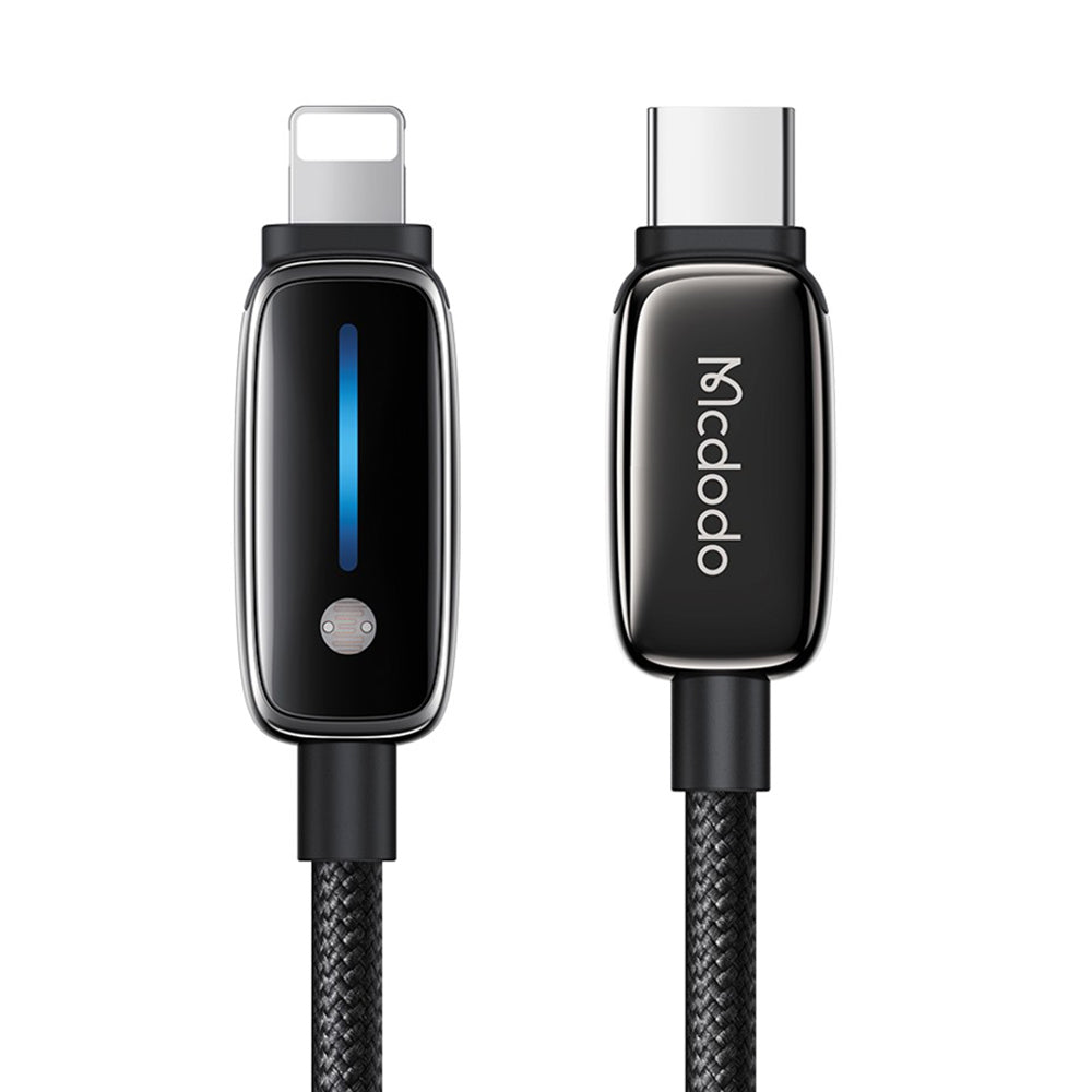 Câble de Données et de Charge USB-C - Lightning McDodo CA-0050, 36W, 1.2m, Noir