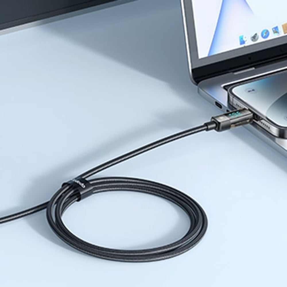 USB-C to Lightning McDodo CA-3600 Data and Charging Cable with Auto Power Off Display, 36W, 1.2m, Black