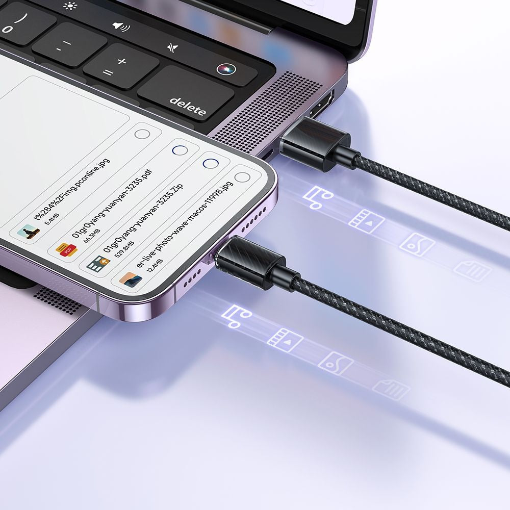 Câble de Données et de Charge USB-C - Lightning McDodo CA-3640, 18W, 1.2m, Noir