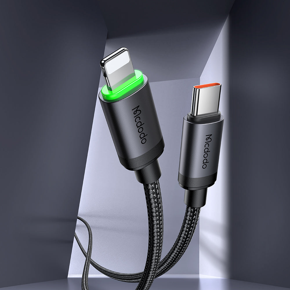 Câble de données et de charge USB-C - Lightning Mcdodo CA-4820, 36W, 1m, Noir