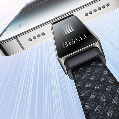 Câble de Données et de Charge USB-C - Lightning McDodo CA-4960 Rythm Display, 36W, 1.2m, Noir