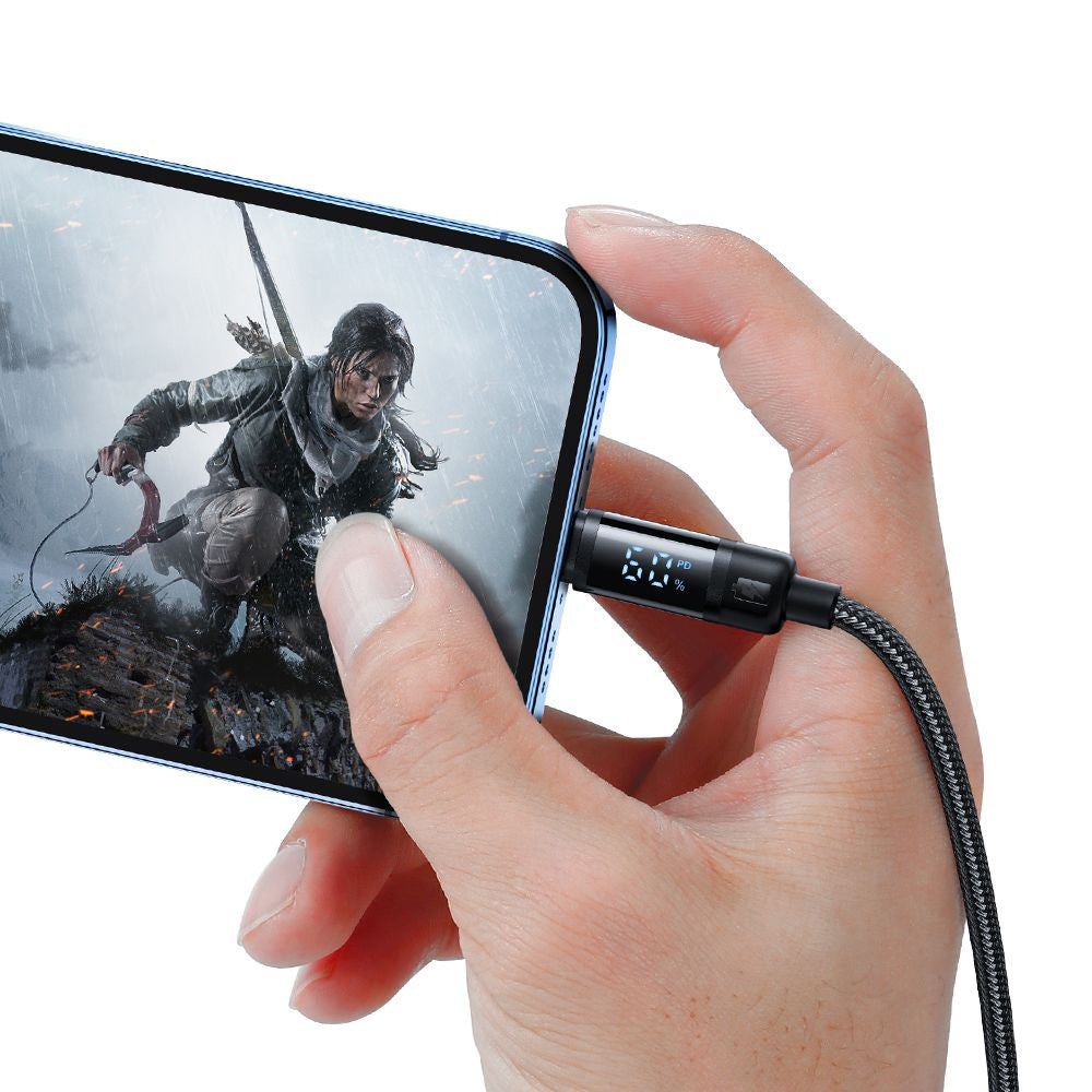 Câble de Données et de Charge USB-C - Lightning McDodo CA-5210 Bat Display, 36W, 1.2m, Noir