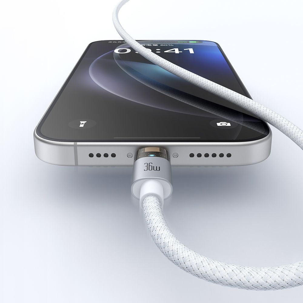 Câble de Données et de Charge USB-C - Lightning McDodo CA-6942, 36W, 1.2m, Blanc