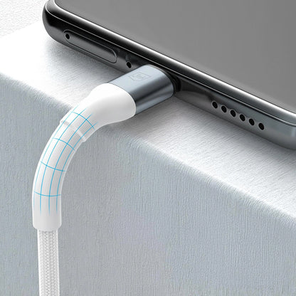Câble de données et de charge USB-C - USB-C 3MK Hyper N, 100W, 2m, Blanc