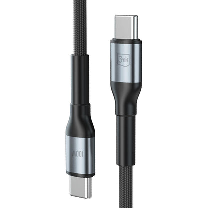 Câble de données et de charge USB-C - USB-C 3MK Hyper N, 100W, 3m, Noir
