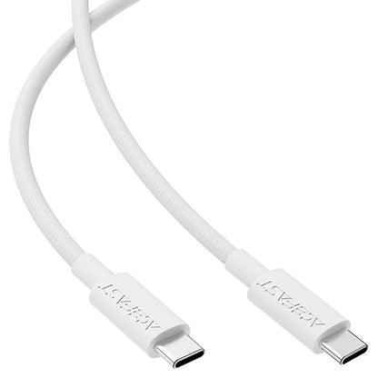 Câble de données et de charge USB-C - USB-C Acefast C18-03, 60W, 1.2m, Blanc