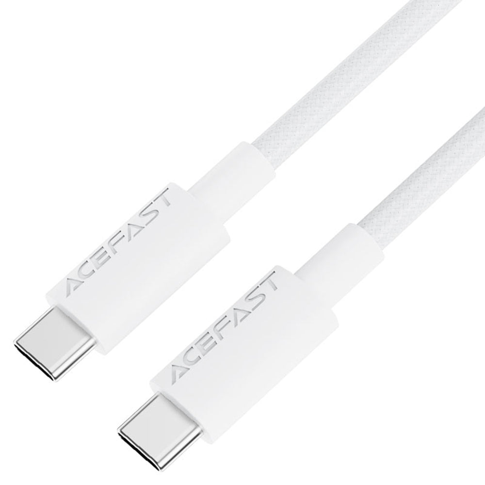 Câble de données et de charge USB-C - USB-C Acefast C18-03, 60W, 1.2m, Blanc