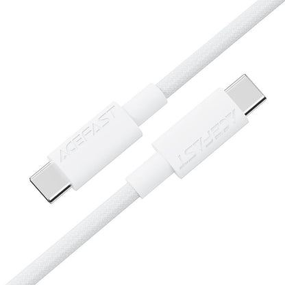 Câble de données et de charge USB-C - USB-C Acefast C18-03, 60W, 1.2m, Blanc