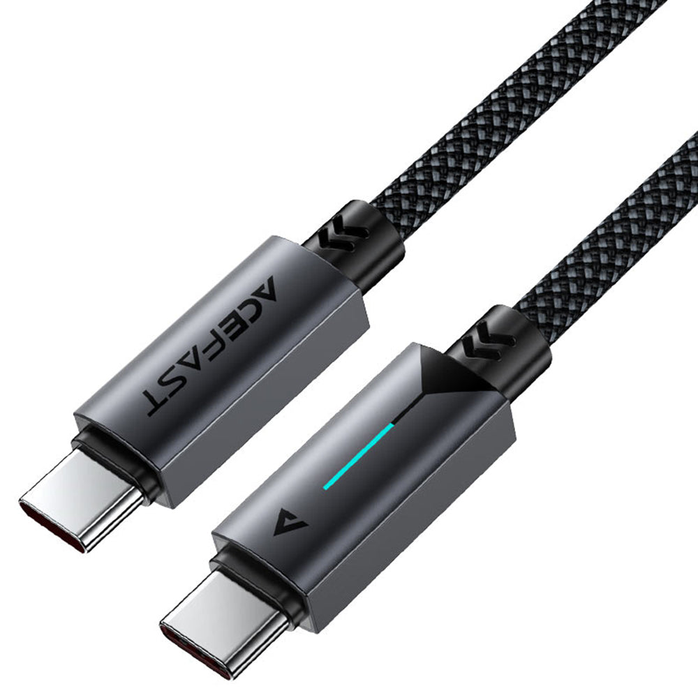 Câble de données et de charge USB-C - USB-C Acefast C19-03, 60W, 1.2m, Noir