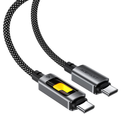 USB-C Data and Charging Cable - USB-C Acefast C21-03, 60W, 1.2m, Black