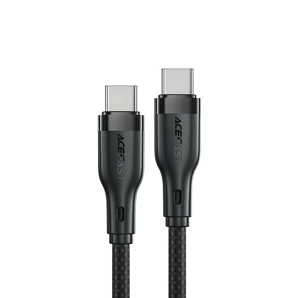 Câble de Données et de Charge USB-C - USB-C Acefast C8-03, 60W, 1.2m, Noir