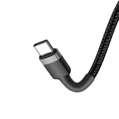 USB-C Data and Charging Cable - USB-C Baseus Cafule, 60W, 2m, Set of 2 pieces, Black E0418501