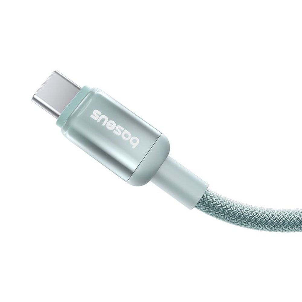 Câble de Données et de Charge USB-C - USB-C Baseus Discolor, 100W, 1m, Bleu Vert E0420702