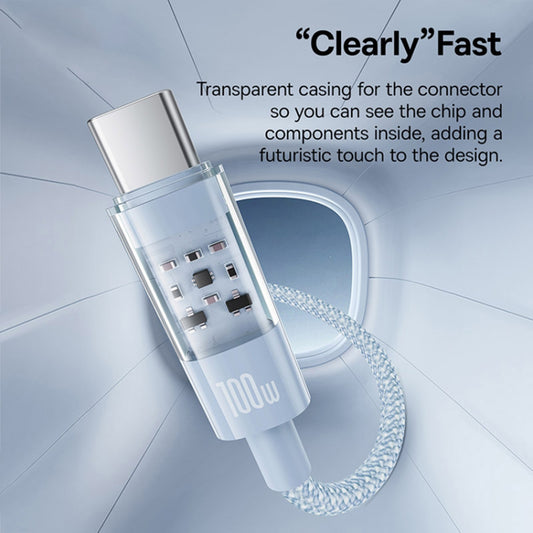 USB-C Data and Charging Cable - USB-C Baseus Gem, 100W, 2m, Blue P10373000311-01