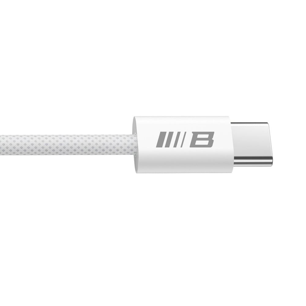 Câble de Données et de Charge USB-C - USB-C Blueo, 100W, 1.2m, Blanc