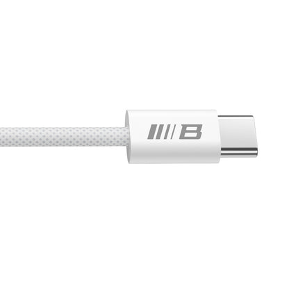 Câble de Données et de Charge USB-C - USB-C Blueo, 100W, 1.2m, Blanc