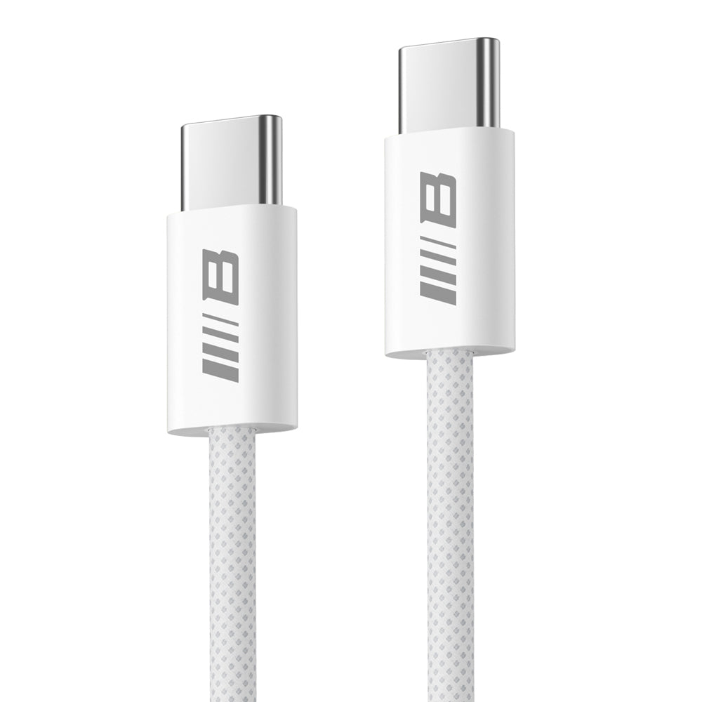 Câble de Données et de Charge USB-C - USB-C Blueo, 100W, 2m, Blanc