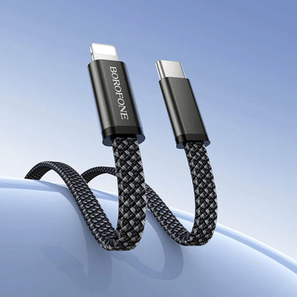 Câble de données et de charge USB-C - USB-C Borofone BX124 Peace, 30W, 1m, Noir
