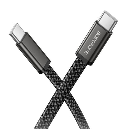 Câble de données et de charge USB-C - USB-C Borofone BX124 Peace, 60W, 1m, Noir