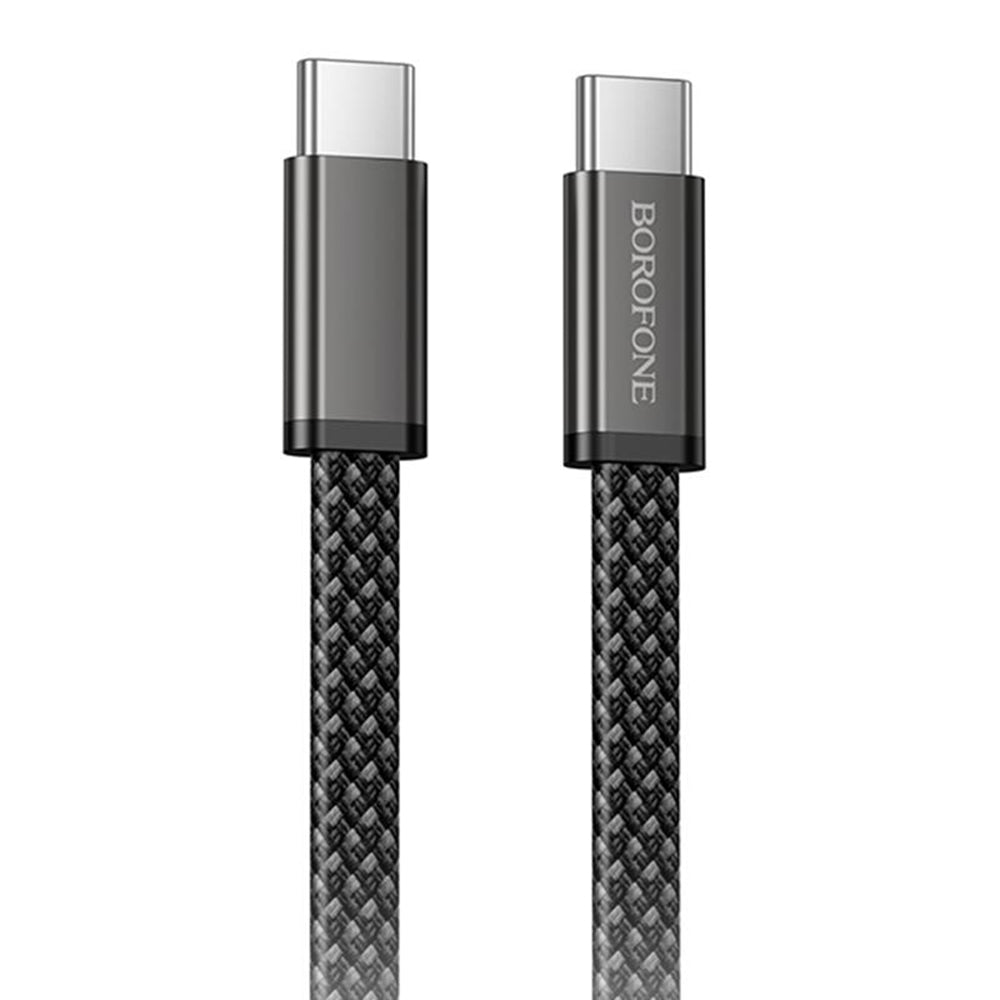 Câble de données et de charge USB-C - USB-C Borofone BX124 Peace, 60W, 1m, Noir