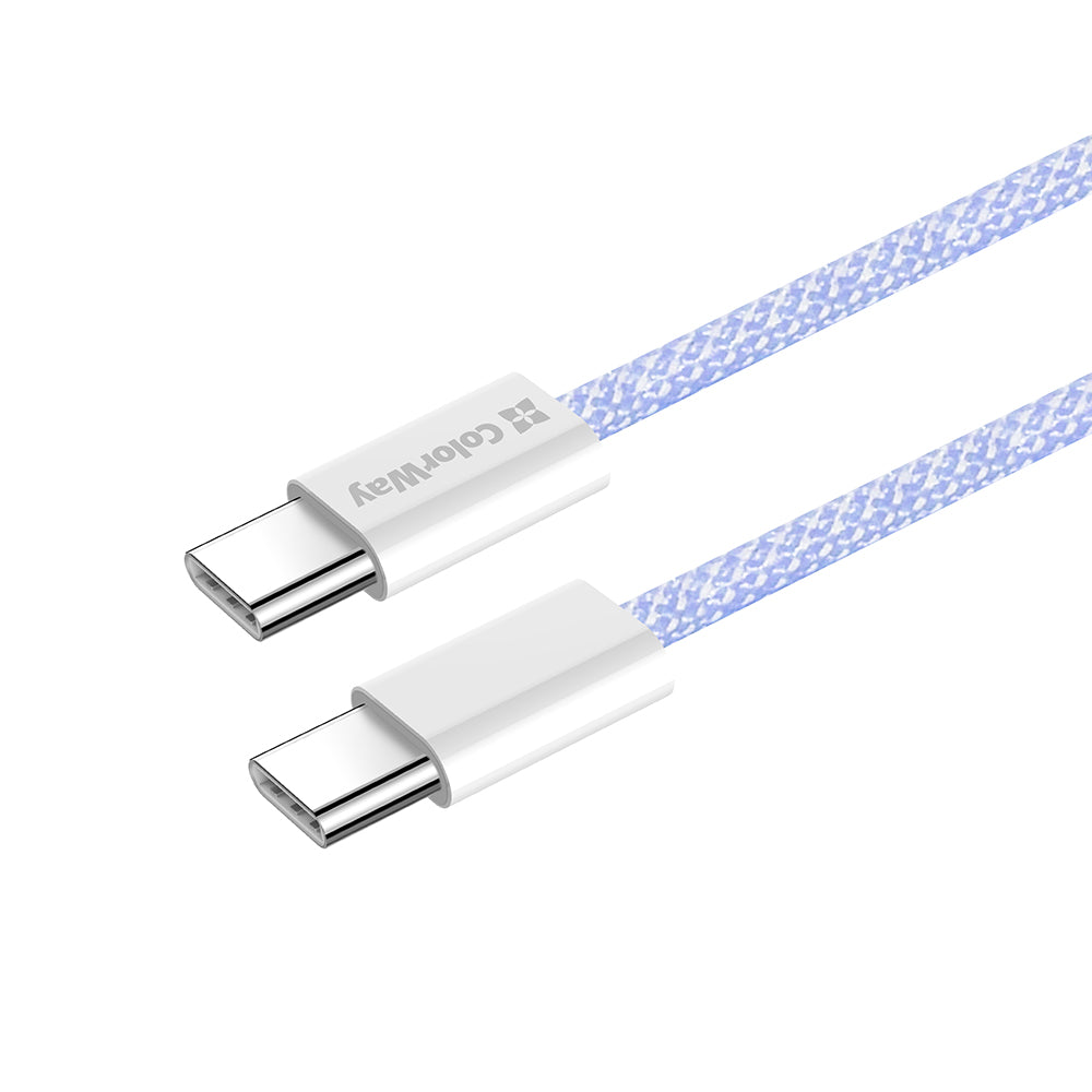 USB-C Data and Charging Cable - USB-C ColorWay CW-CBPDCC061, 60W, 1m, Purple
