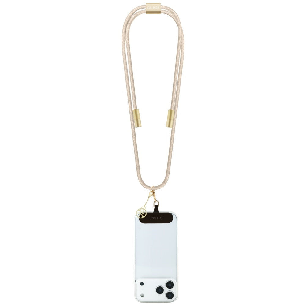 Câble de Données et de Charge USB-C - USB-C Guess CBDY 4G Charm, 100W, 1.5m, Beige