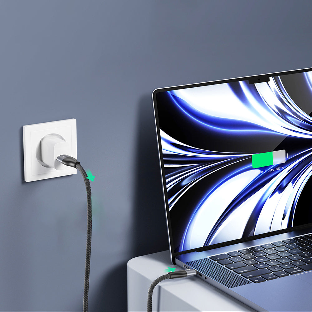 Câble de Données et de Charge USB-C - USB-C Lito LD25CC, 100W, 2m, Gris