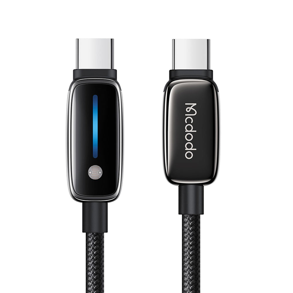 Câble de Données et de Charge USB-C - USB-C McDodo CA-0100, 100W, 1.2m, Noir