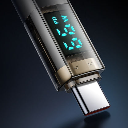 Câble de Données et de Charge USB-C - USB-C McDodo CA-3610 Affichage Auto Power Off, 100W, 1.2m, Noir