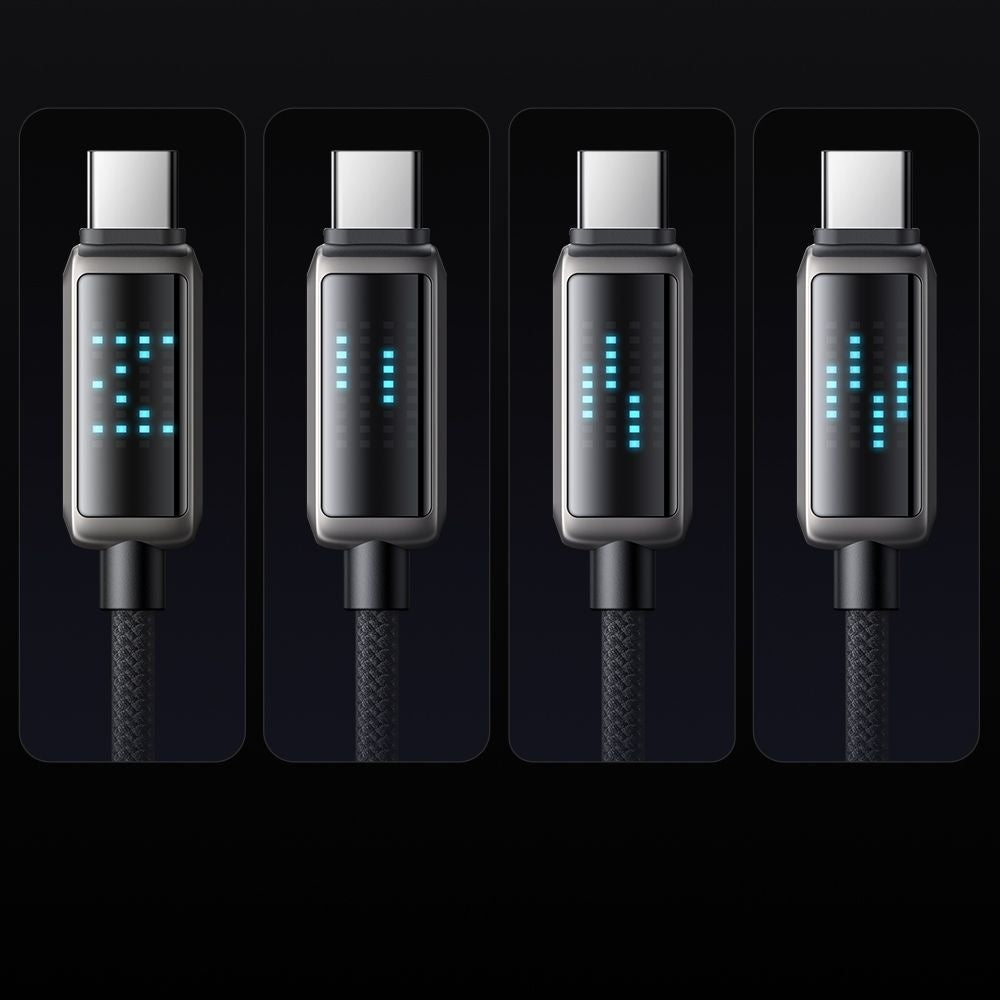 Câble de Données et de Charge USB-C - USB-C McDodo CA-4250 Display, 100W, 1.2m, Noir