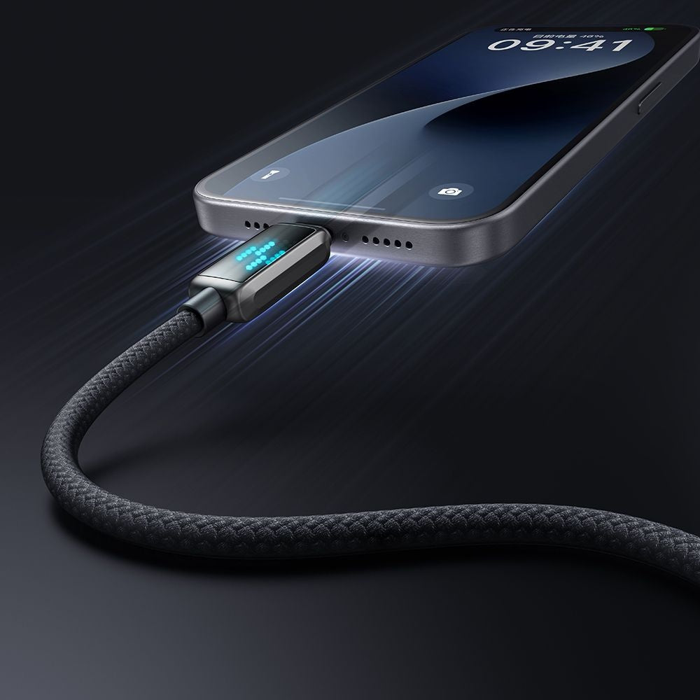 Câble de Données et de Charge USB-C - USB-C McDodo CA-4250 Display, 100W, 1.2m, Noir