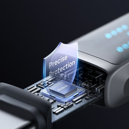 Câble de Données et de Charge USB-C - USB-C McDodo CA-4250 Display, 100W, 1.2m, Noir