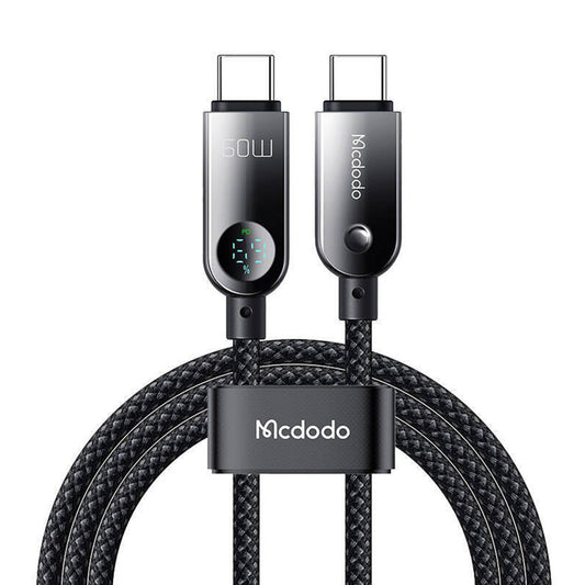 USB-C Data and Charging Cable - USB-C McDodo CA-4780 Display, 60W, 1.2m, Black