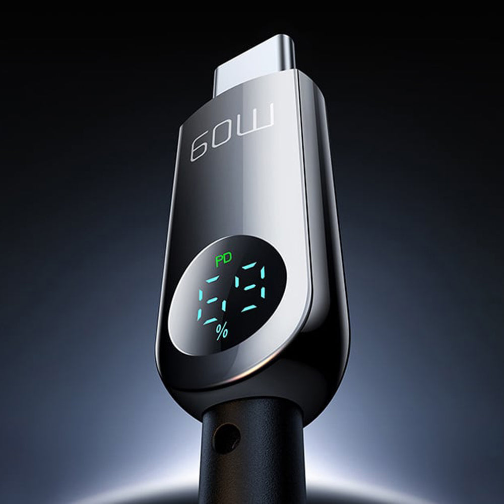 Câble de Données et de Charge USB-C - USB-C McDodo CA-4780 Display, 60W, 1.2m, Noir