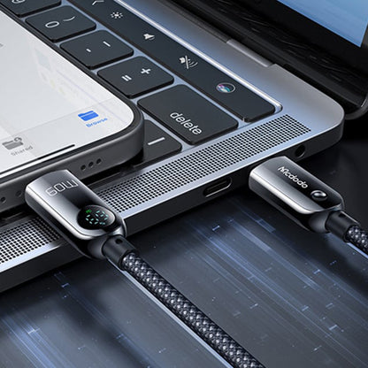 Câble de Données et de Charge USB-C - USB-C McDodo CA-4780 Display, 60W, 1.2m, Noir