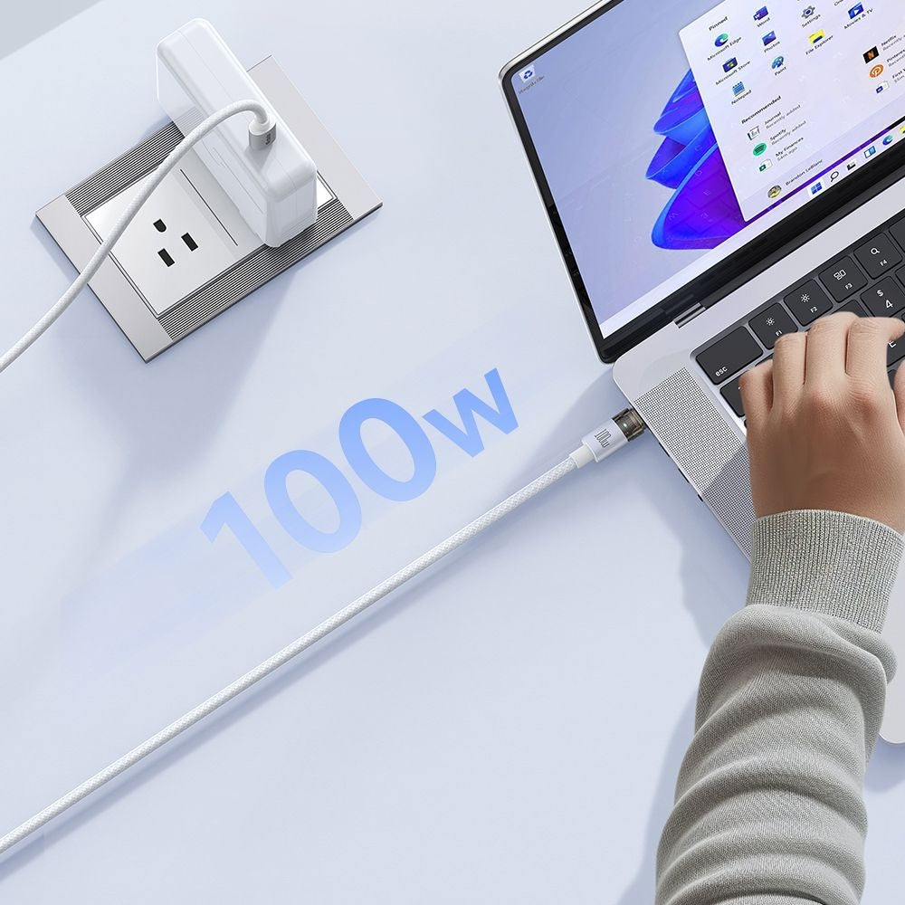 Câble de Données et de Charge USB-C - USB-C McDodo CA-5582, 100W, 1.2m, Blanc