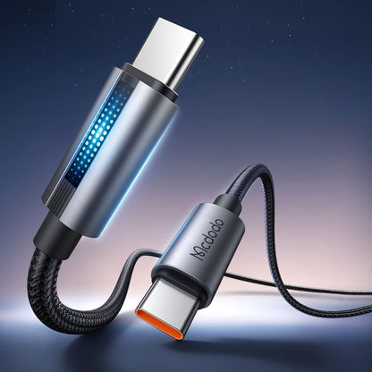 Câble de Données et de Charge USB-C - USB-C McDodo CA-5740, 100W, 1.2m, Noir