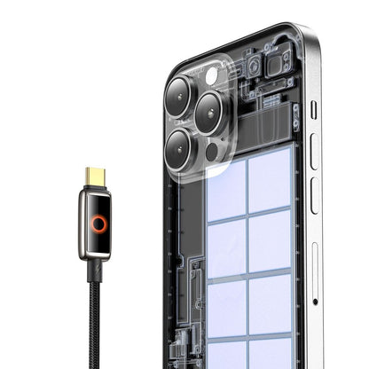 Câble de Données et de Charge USB-C - USB-C McDodo CA-6680 Auto Power Off, 100W, 1.2m, Noir