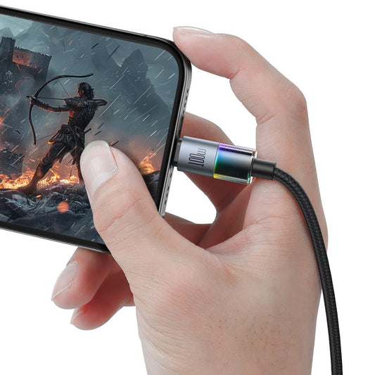 Câble de Données et de Charge USB-C - USB-C McDodo CA-8200 Colorful, 100W, 1.2m, Noir