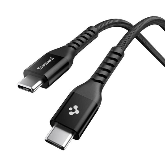 Câble de Données et de Charge USB-C - USB-C Spigen EB10010CCA, 100W, 1m, Noir ACA11103