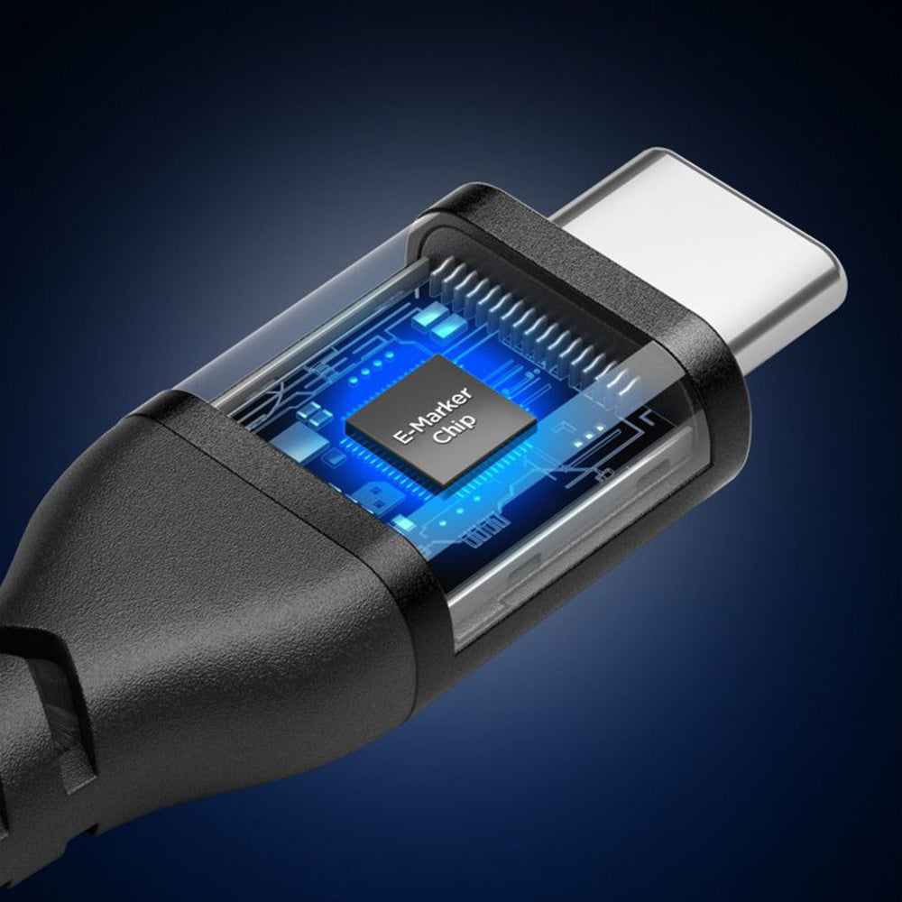 Câble de Données et de Charge USB-C - USB-C Spigen EB10010CCA, 100W, 1m, Noir ACA11103
