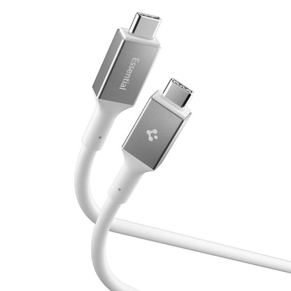 Câble de Données et de Charge USB-C - USB-C Spigen EB24012CC, 240W, 1.2m, Blanc
