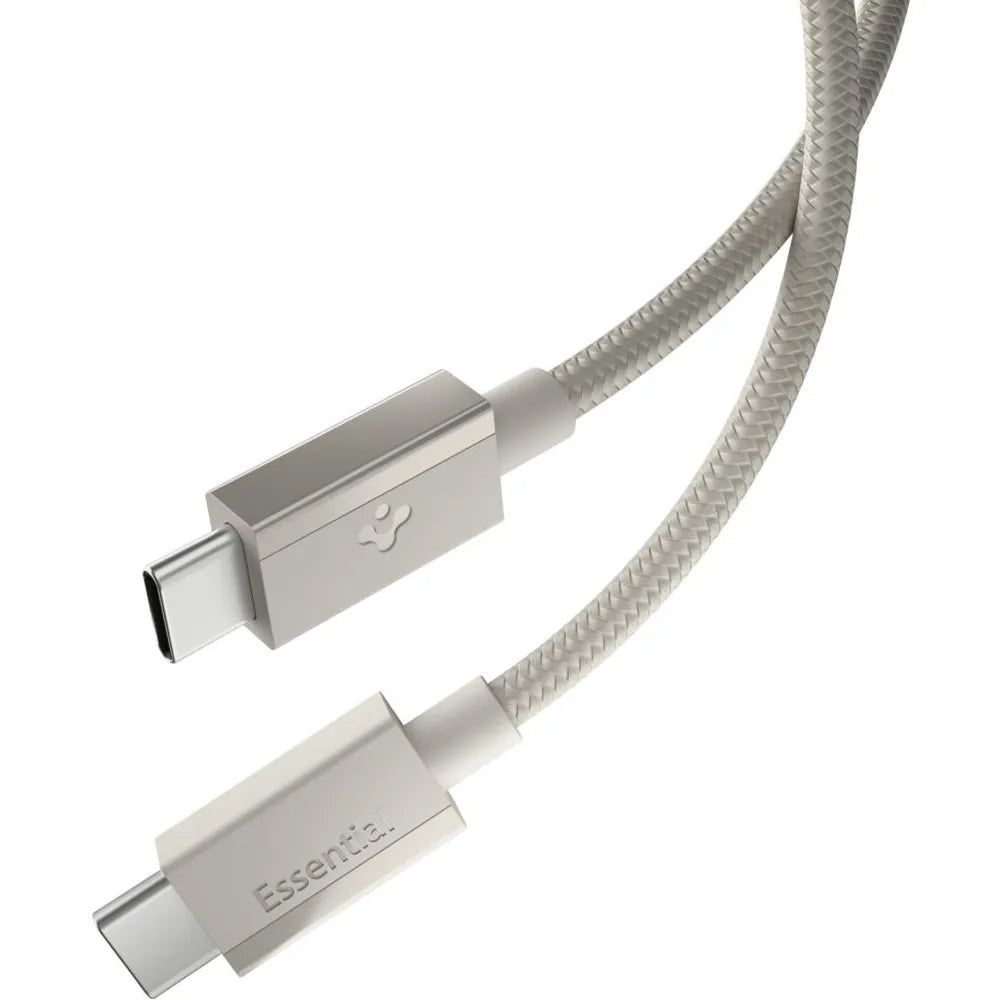 Câble de données et de charge USB-C - USB-C Spigen EB6015CC, 60W, 1,5m, Gris Titane ACA10419