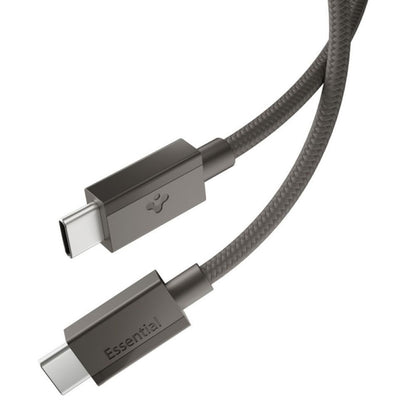 Câble de données et de charge USB-C - USB-C Spigen EB6015CC, 60W, 1,5m, Gris ACA10418