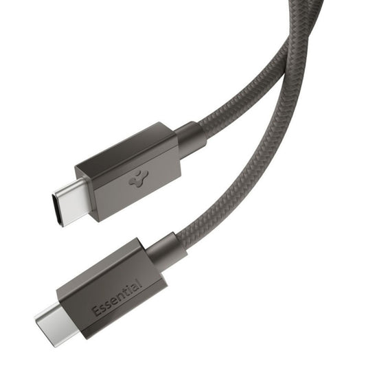 Câble de données et de charge USB-C - USB-C Spigen EB6015CC, 60W, 1,5m, Gris ACA10418