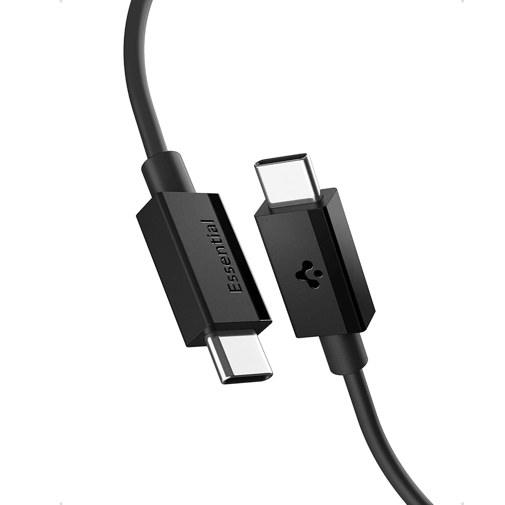 Câble de données et de charge USB-C - USB-C Spigen EB6015CC, 60W, 1,5m, Noir ACA10417