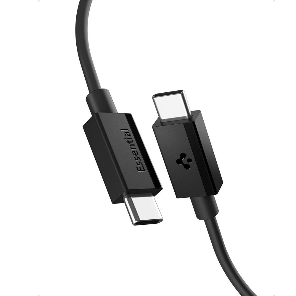 USB-C Data and Charging Cable - USB-C Spigen Essential, 60W, 1m, Black