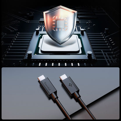 Câble de Données et de Charge USB-C - USB-C Spigen Essential, 60W, 2m, Noir